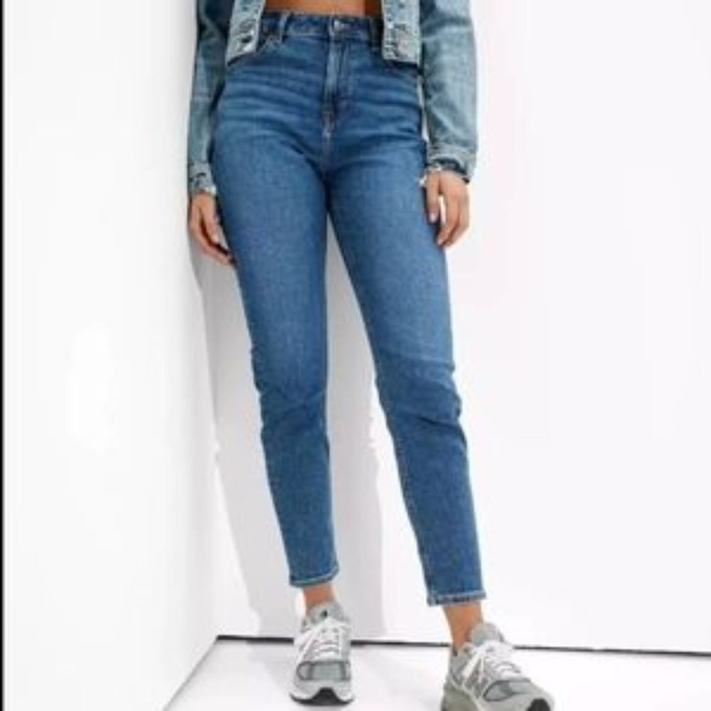 American Eagle Stretch Mom Jeans-Size 12 Long